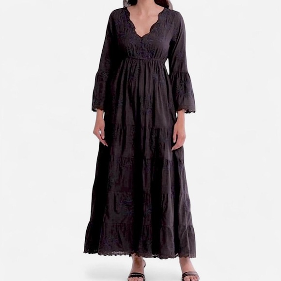chinese dress ladies Vintage 1970s Jean Varon Floral Print Maxi Dress